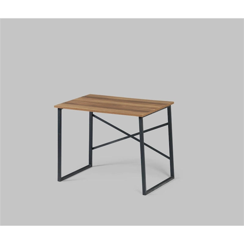 Bureau d'ordinateur rectangulaire de 89 cm (35 pouces) avec structure en métal, style moderne, idéal pour le salon, la chambre ou le bureau.