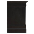 Table de chevet traditionnelle Louis Philippe à 2 tiroirs en bois