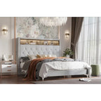 Lit à panneaux rembourrés Javan