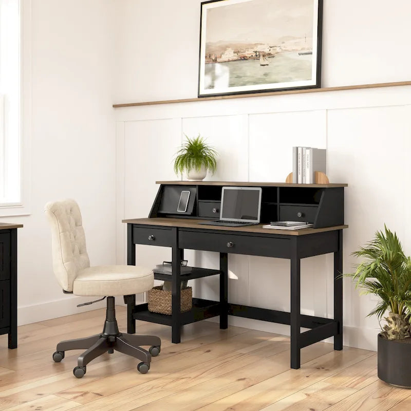 Bureau d'ordinateur Mayfield 54W avec organiseur de bureau par Bush Furniture