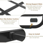 Cadre de lit avec tête et pied de lit rembourrés