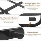 Cadre de lit avec tête et pied de lit rembourrés