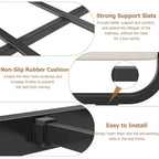 Cadre de lit avec tête et pied de lit rembourrés