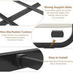 Cadre de lit avec tête et pied de lit rembourrés