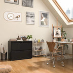 Classeur latéral métallique à 2 tiroirs 36 po avec serrure