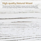 Porte-manteau mural 35,8 cm avec étagère de rangement et crochets métalliques - 35,8 cm (L) x 4,6 cm (P) x 7,8 cm (H)