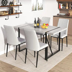 5-piece Dining Table Chairs Set, Rectangular Dining Room Table Set