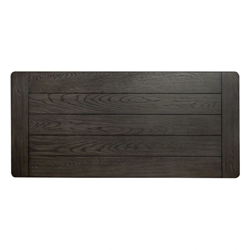 Bureau à écrire Allyson Park blanc anthracite brossé