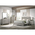 Jan 6 Piece Gray Rustic Platform Bedroom Set