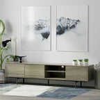 Meuble TV bas Glenwillow Home Atlas 78 x 20, style moderne du milieu du siècle