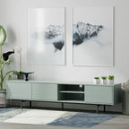 Meuble TV bas Glenwillow Home Atlas 78 x 20, style moderne du milieu du siècle