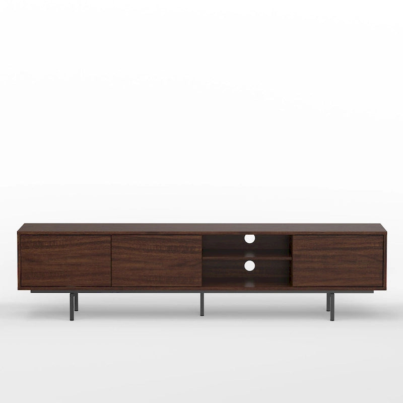 Meuble TV bas Glenwillow Home Atlas 78 x 20, style moderne du milieu du siècle