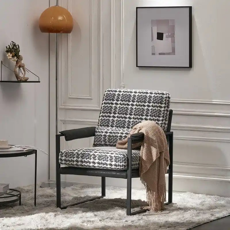Fauteuil de loisirs moderne à cadre en fer simple