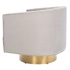 Fauteuil pivotant capitonné Matejka de SAFAVIEH Couture - 71 cm (L) x 79 cm (l) x 76 cm (H)