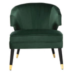 Fauteuil d'appoint à oreilles en velours Amalia de SAFAVIEH - 68 x 71 x 81 cm (26,8 x 28 x 31,9 po) - 69 x 71 x 81 cm (27 x 28 x 32 po)