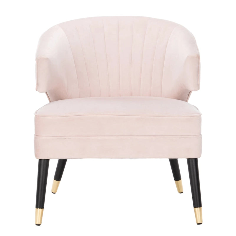 Fauteuil d'appoint à oreilles en velours Amalia de SAFAVIEH - 68 x 71 x 81 cm (26,8 x 28 x 31,9 po) - 69 x 71 x 81 cm (27 x 28 x 32 po)