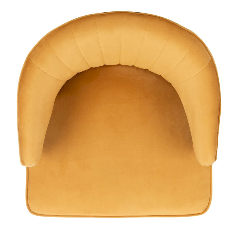 Fauteuil d'appoint à oreilles en velours Amalia de SAFAVIEH - 68 x 71 x 81 cm (26,8 x 28 x 31,9 po) - 69 x 71 x 81 cm (27 x 28 x 32 po)