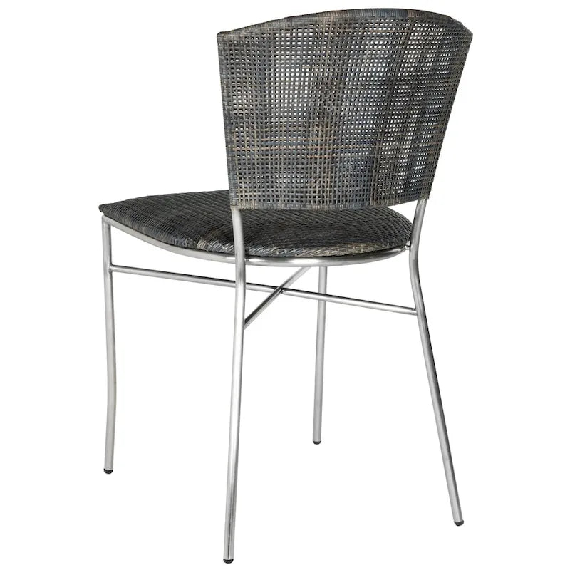 Chaises de salle à manger noires SAFAVIEH Iroda (lot de 2) - 44,5 x 55,4 x 84,6 cm - 45,7 x 55,9 x 83,6 cm (L x P x H)
