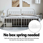 Cadre de lit en métal vidaXL 12 pouces (sans matelas)