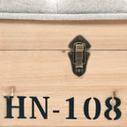 Banc de rangement vidaXL 43.3 en bois massif de sapin - 43,3 x 15,7 x 19,7