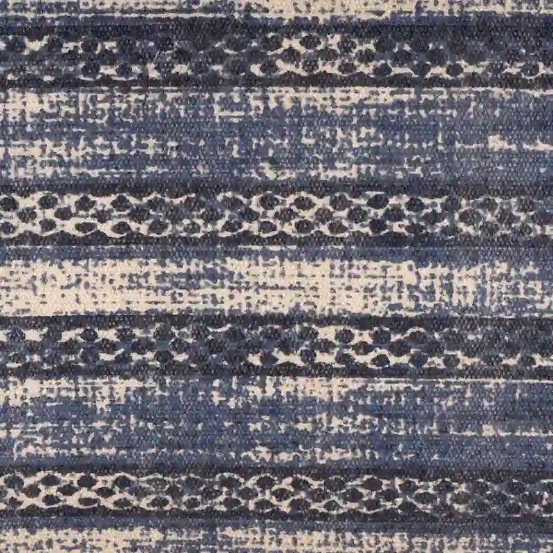 Banc rectangulaire bleu antique vieilli de 47 pouces