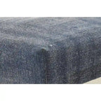 Banc rectangulaire bleu antique vieilli de 47 pouces