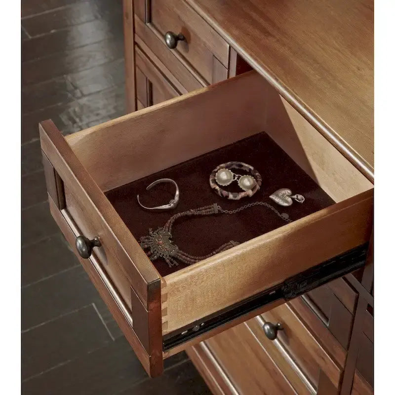 Collection de chambre à coucher Simply Solid Aiden en bois massif, 5 pièces, lit king size