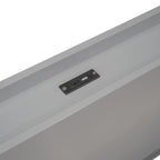 Cadre de lit plateforme double avec ports USB