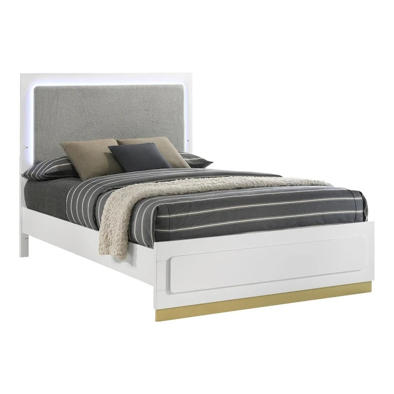 Ensemble de chambre à coucher rembourré Sophia 5 pièces