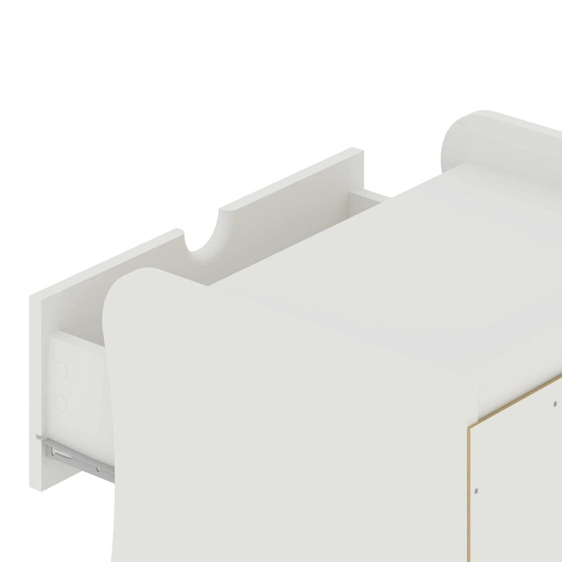 Ensemble commode et table de chevet 3 pièces Manhattan Comfort Coney de style moderne du milieu du siècle