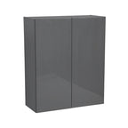 Armoire murale 36 x 36 - Double porte - Grise - 36 x 36 x 12