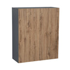 Armoire murale 36 x 36 - Double porte - Grise - 36 x 36 x 12
