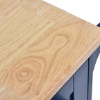 Îlot de cuisine à roulettes, meuble de rangement, plateau en bois massif