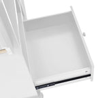 Îlot de cuisine à roulettes, meuble de rangement, plateau en bois massif