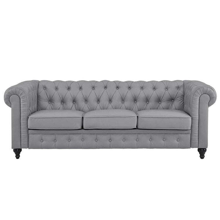 Canapé Chesterfield Emery, confort luxueux pour salons chaleureux, canapé moderne du milieu du siècle, élégance et sérénité, canapé 3 places