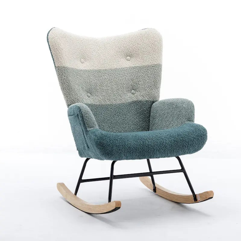 Fauteuil d'appoint patchwork moderne pour salon, chambre ou studio