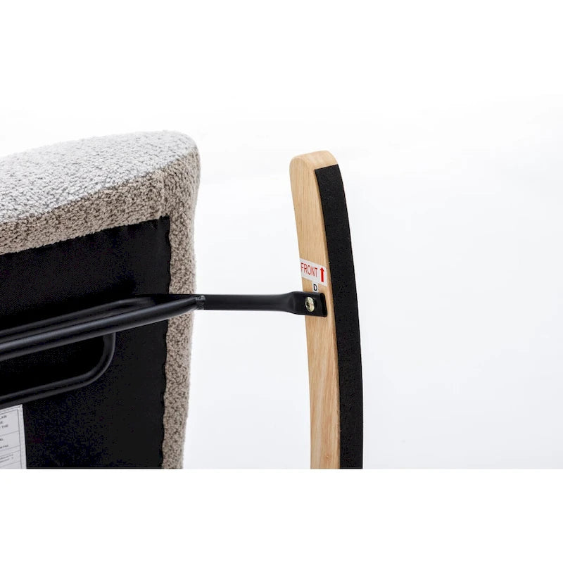 Fauteuil d'appoint patchwork moderne pour salon, chambre ou studio