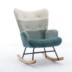 Fauteuil d'appoint patchwork moderne pour salon, chambre ou studio