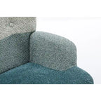 Fauteuil d'appoint patchwork moderne pour salon, chambre ou studio