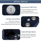 Canapé d'angle en chenille de 112,6 pouces avec deux poufs amovibles