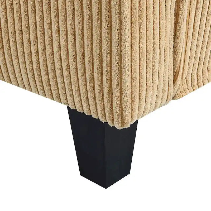 Canapé d'angle convertible en L, moderne et réversible, avec méridienne de rangement pour salon