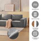 Canapé d'angle modulable en forme de L, ensemble canapé de sol, meubles rembourrés