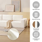 Canapé d'angle modulable en forme de L, ensemble canapé de sol, meubles rembourrés