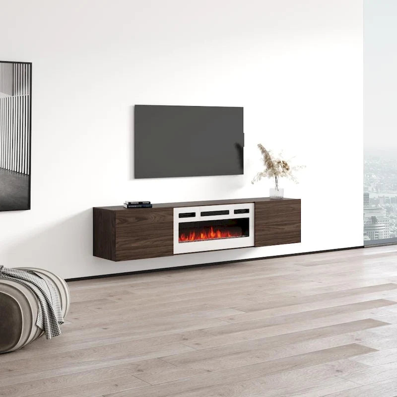 Meuble TV avec cheminée flottante Baja WH-EF
