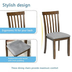 Ensemble table et chaises rectangulaires en bois pour 4 personnes