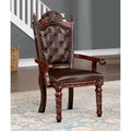 Abeena Traditional Cherry Solid Wood Arm Chairs (Set of 2) by Furniture of America