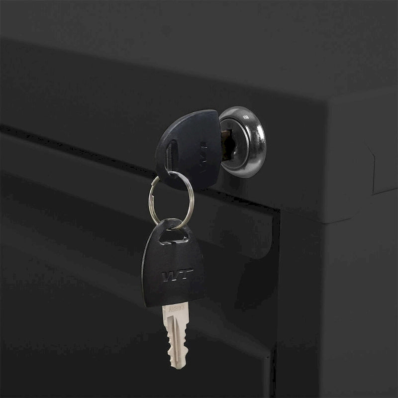 Classeur vertical métallique à 4 tiroirs avec serrure pour bureau ou domicile