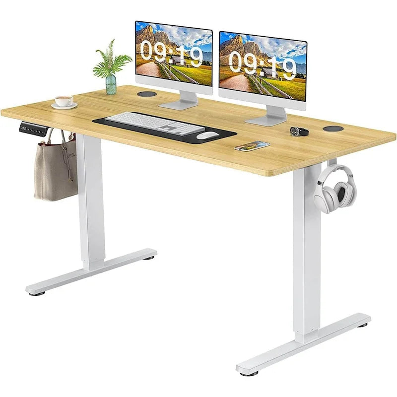 Bureau assis-debout électrique réglable en hauteur, bureau ergonomique pour ordinateur, 55 x 24
