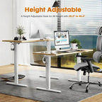 Bureau assis-debout électrique réglable en hauteur, bureau ergonomique pour ordinateur, 55 x 24