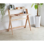 Bureau moderne du milieu du siècle à pieds en X de 95 cm